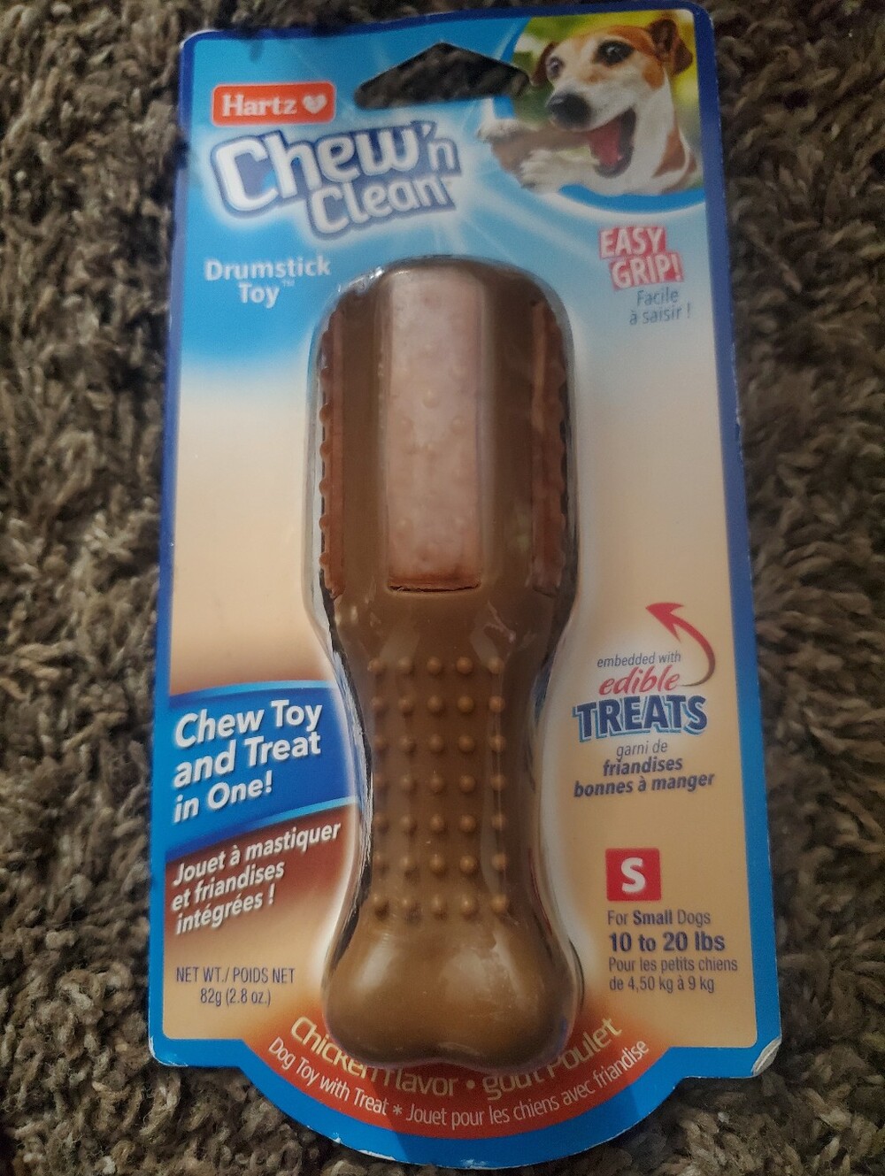 Chew 'n Clean Drumstick Toy For Dogs
